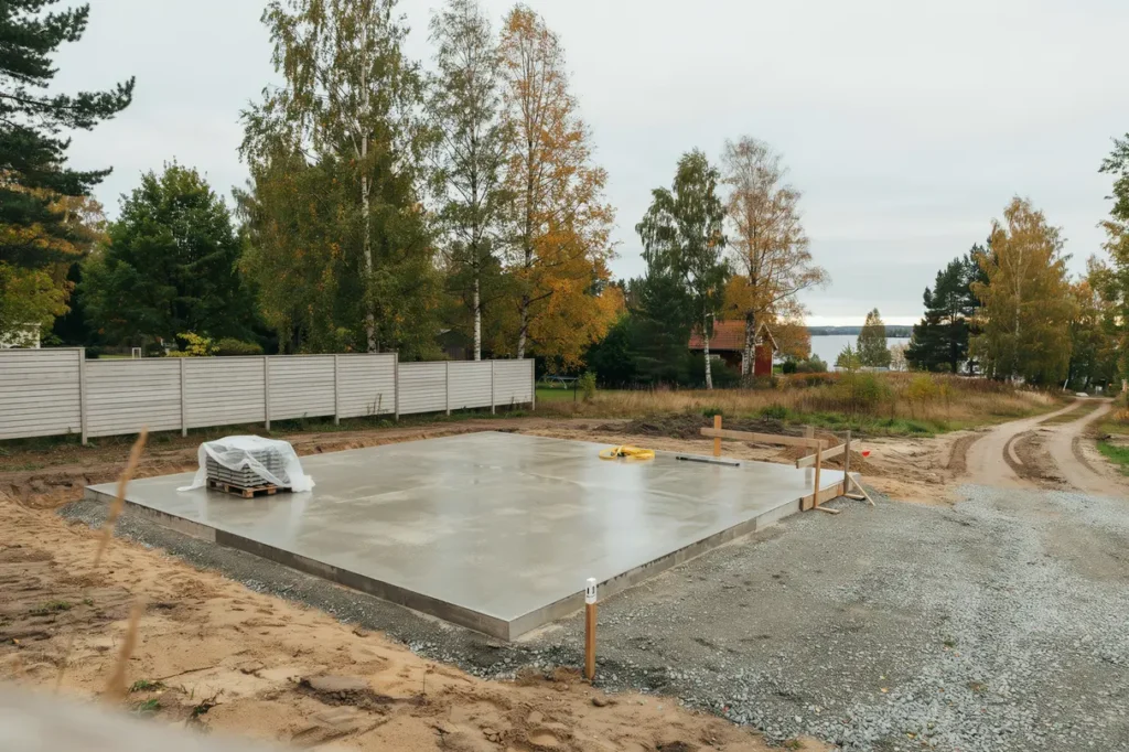 gjutning av betongplatta och husgrund f r garage i taxinge nykvarn