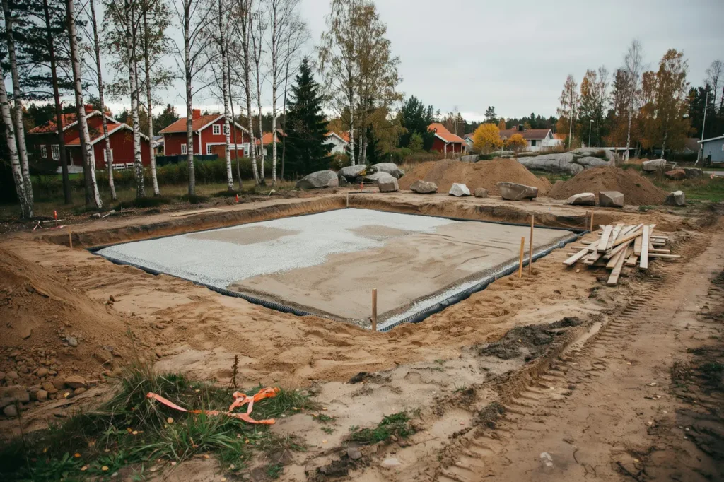 s planerar du husgrundens schakt och fyllning f r att undvika framtida s ttningar